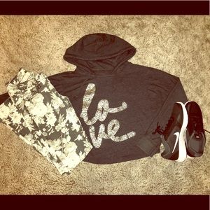 Cropped Sweatshirt with Sequins DONATING 4/25